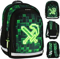 Plecaki szkolne i tornistry - Starpak Plecak Szkolny Pixel Green 533137 - miniaturka - grafika 1