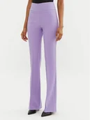 Spodnie damskie - Rinascimento Spodnie materiałowe CFC0122830003 Fioletowy Regular Fit - miniaturka - grafika 1