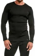 Koszulki męskie - Koszulka męska Cornette Authentic 214 z długim rękawem 3-5XL czarna - miniaturka - grafika 1