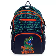 Plecaki szkolne i tornistry - Plecak szkolny dla chłopca i dziewczynki ciemnogranatowy Empik Kolekcja Hello Dino dwukomorowy - miniaturka - grafika 1