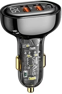 Ładowarka samochodowa Usams 80W Fast Charge Black (6958444979953) - Ładowarki samochodowe - miniaturka - grafika 1