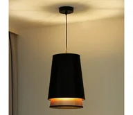 Lampy sufitowe - Duolla - Żyrandol na lince BELL SHINY 1xE27/15W/230V śr. 25 cm czarny/miedziany - miniaturka - grafika 1