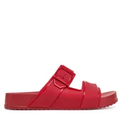 Klapki i japonki damskie - Klapki Melissa Melissa Cozy Connection Slide Ad M 35832 Czerwony - miniaturka - grafika 1