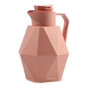 Vialli Design Termos z wkładem szklanym 1L GEO różowy 27510 27510 - Termosy - miniaturka - grafika 2