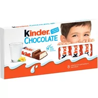 Czekolada - Kinder Czekolada mleczna 100 g x 10 pudełek - miniaturka - grafika 1