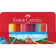 Kredki, ołówki, pastele i pisaki - Faber-Castell Faber Castell Hexagonal kredek Castle, lata 60. metalowe etui 115894 - miniaturka - grafika 1
