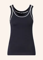 Koszulki i topy damskie - Joop! Top Z Dzianiny blau - miniaturka - grafika 1