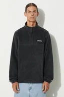 Bluzy męskie - Columbia bluza polarowa Steens Mountain Half Zip kolor czarny gładka 1620191 - miniaturka - grafika 1