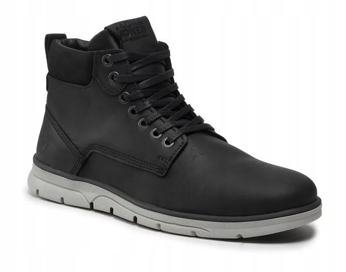 JACK&JONES TRZEWIKI MĘSKIE CZARNE WIĄZANE 41 1JIB