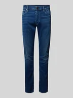 Spodnie męskie - Jeansy o kroju slim fit z 5 kieszeniami - miniaturka - grafika 1