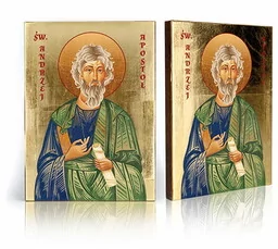 Ikona religijna Święty Andrzej Apostoł - Ikony i obrazy sakralne - miniaturka - grafika 1
