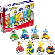 Figurki dla dzieci - Mattel Mega Pokemon Drużyna Startowa Trenera 8 POKEBALL - miniaturka - grafika 1