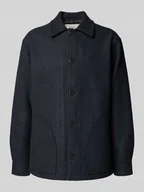 Kurtki męskie - Kurtka z mieszanki wełny z wykładanym kołnierzem i listwą guzikową - miniaturka - grafika 1