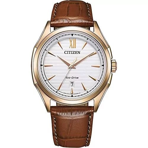 Citizen Orologio Uomo Analogico Eco-Drive | Solare, Acciaio Inox, Impermeabile 10 Bar | Regalo Con Garanzia 2 Anni