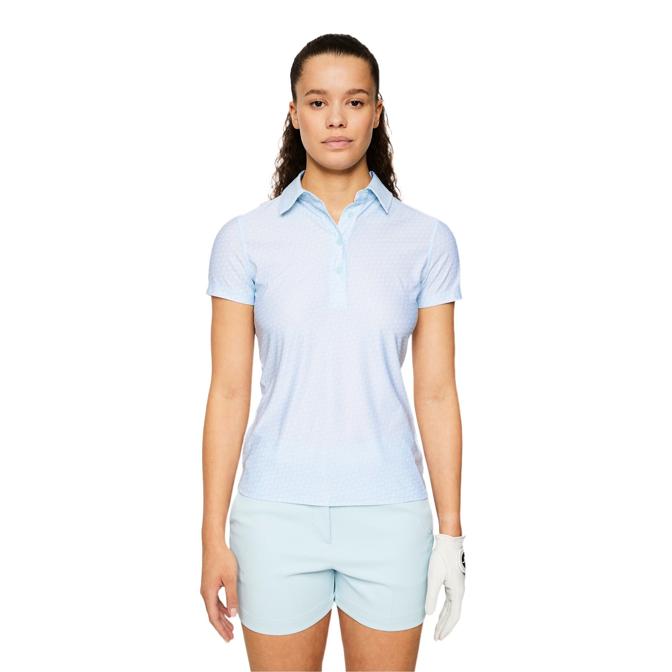 Koszulka damska J.Lindeberg Caitlyn Polo Shadow Bridge Winter Sky M