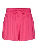 Spodenki damskie - VERO MODA Women's VMBUMPY WVN NoOS szorty, Pink Yarrow, S, różowy, S - miniaturka - grafika 1