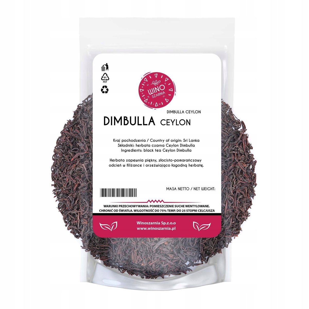 Herbata czarna liściasta Ceylon Ogród Dimbulla - 100g