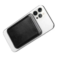 Etui i futerały do telefonów - ICARER Magnetyczne etui skórzane na karty do iPhone 12 / 13 (Pro / Max / Mini) (kompatybilne z MagSafe) czarny - miniaturka - grafika 1
