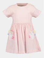 Sukienki i spódniczki dla dziewczynek - Blue Seven Sukienka codzienna 911068 X Różowy Regular Fit - miniaturka - grafika 1