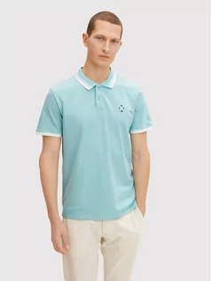 Koszulki męskie - Tom Tailor Polo 1031604 Niebieski Regular Fit - grafika 1