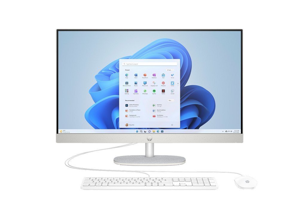 HP AiO 27-cr0045ns / 9C9C7EA / Ryzen 5 / 16GB / 512GB / AMD Radeon / FullHD / Win 11 / Biały