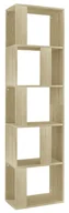 Regały - Ażurowy regał na książki do salonu dąb sonoma T6-E93 - miniaturka - grafika 1