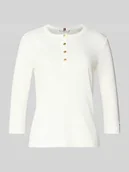 Koszulki i topy damskie - T-shirt o kroju Slim Fit z czystej bawełny - miniaturka - grafika 1