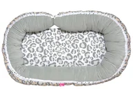 Kokony niemowlęce - Motherhood, Gniazdo niemowlęce + Kojec Junior, Ocelot łososiowy - miniaturka - grafika 1