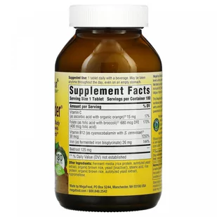 MegaFood Blood Builder żelazo + witamina B12 + kwas foliowy 180 tab. - Suplementy naturalne - miniaturka - grafika 2