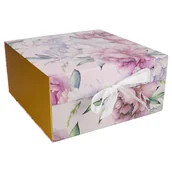 Opakowania i torebki na prezenty - Pudełko Składane 25X25 Cm Piwonia - miniaturka - grafika 1