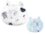 Kołdry i poduszki dla dzieci - Poduszka profilowana "MIŚ" BABY SHOWER BŁĘKIT + MINKY BŁĘKIT - miniaturka - grafika 1