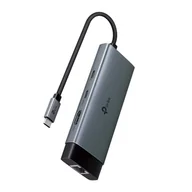 Huby USB - TP-Link UH6120C USB-C hub 6v1 (2xUSB3.2Gen1,1xUSB-C3.2Gen1, 1xGbE, 1xHDMI, PD 100W) - miniaturka - grafika 1