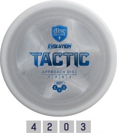Discmania Discgolf DISCMANIA Midrange driver SOFT EXO TACTIC Evolution Grey 4/2/0/3