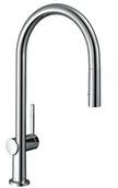 Baterie kuchenne - Hansgrohe M54 - Bateria zlewozmywakowa Talis z wyciąganą wylewką, EcoSmart, chrom 72842000 - miniaturka - grafika 1