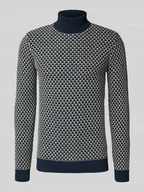 Swetry męskie - Sweter z dzianiny z golfem - miniaturka - grafika 1