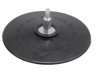 Vorel Tarcza gumowa z trzpieniem, fi 125 mm 08314 - Materiały ścierne - miniaturka - grafika 1