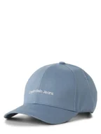 Czapki i chusty sportowe męskie - Calvin Klein Jeans Męska czapka z daszkiem Mężczyźni Bawełna niebieski jednolity, ONE SIZE - miniaturka - grafika 1