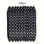 Wałki do włosów - TEMU 10 Sztuk/20 Sztuk/30 Sztuk Elastyczne Lokówki Do Włosów Kręcenie Włosów Rolki Do Spania Polka Dot Drukowane Lokówki Do Włosów DIY Akcesoria Do - miniaturka - grafika 1