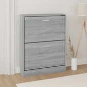 Szafki na buty - Szafka na buty szara Sonoma 59x17x81 cm Materiał drewnopochodny - miniaturka - grafika 1