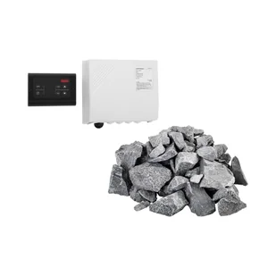Uniprodo Zestaw Kamienie do sauny 20 kg + Panel sterujący do sauny 400 V 3 N - Akcesoria do sauny - Sauny - miniaturka - grafika 1