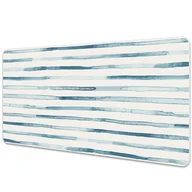 Podkładki na biurko - Mata ochronna na biurko Niebieskie linie 100x50 cm - miniaturka - grafika 1
