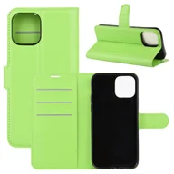 Etui i futerały do telefonów - Pokrowiec König Design kompatybilny z Apple iPhone 12 / 12 Pro pokrowiec na telefon ze skóry syntetycznej - Etui na telefon zielony - miniaturka - grafika 1