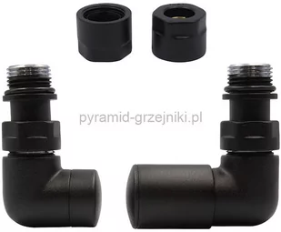 Varioterm Zawór regulacyjny Vision ze złączką PEX/CU - czarny str. miedziana - CU 15 mm prawy VIR14P(CU) - Zawory i kraniki - miniaturka - grafika 1