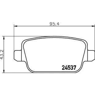 Klocki hamulcowe - komplet HELLA 8DB 355 025-371 - Klocki hamulcowe - miniaturka - grafika 1