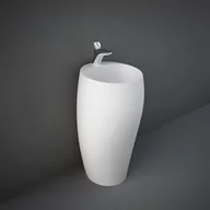 Umywalki - RAK Ceramics Ceramics Cloud Umywalka wolnostojąca 49x47 cm biały mat CLOFS5001500A - miniaturka - grafika 1