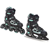 Rolki - Rolki Łyżwy 2w1 Raven Spirit Black/Mint 40-43 - miniaturka - grafika 1
