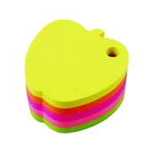 Szkolne artykuły papiernicze - STICKN Notes kostka Jabłuszko mix 5 kolorów neon - miniaturka - grafika 1