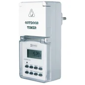 Przedłużacze i rozgałęźniki - Cyfrowy programator czasowy IP44 zewnętrzny - miniaturka - grafika 1