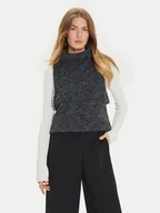 Kamizelki damskie - Eleh Kamizelka EM1011 Szary Regular Fit - miniaturka - grafika 1