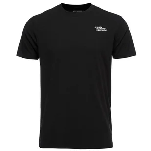 BLACK DIAMOND M SS Ridges Tee Black XL - Koszulki sportowe męskie - miniaturka - grafika 1